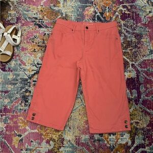 Gloria Vanderbilt Pink Capris Casual Fit